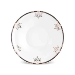 Karaca Stream Bone Andre 53-teiliges Geschirrset für 12 Personen, schwarz