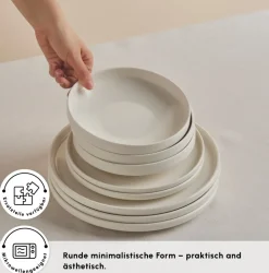 Karaca Stream Bone Felix XL Tafelservice 18-teilig für 6 Personen