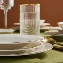 Karaca Stream Bone Massimo 24 Teiliges Gold Essgeschirr Set