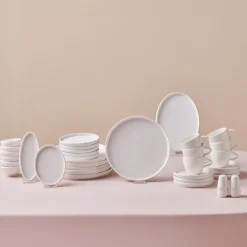 Karaca Stream Bone Sunset, 34-Teiliges 6-Personen Frühstücksset Gold