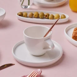 Karaca Stream Bone Sunset, 34-Teiliges 6-Personen Frühstücksset Gold