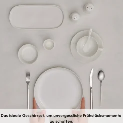 Karaca Stream Pure Favaro 38-Teiliges 6-Personen Frühstücksset