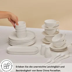 Karaca Stream Pure Favaro 38-Teiliges 6-Personen Frühstücksset