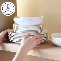 Karaca Stream Pure Middle 34-Teiliges 6-Personen Frühstücksset Gold