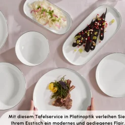 Karaca Streamline Favaro 53-Teiliges 12-Personen Geschirrset Platin