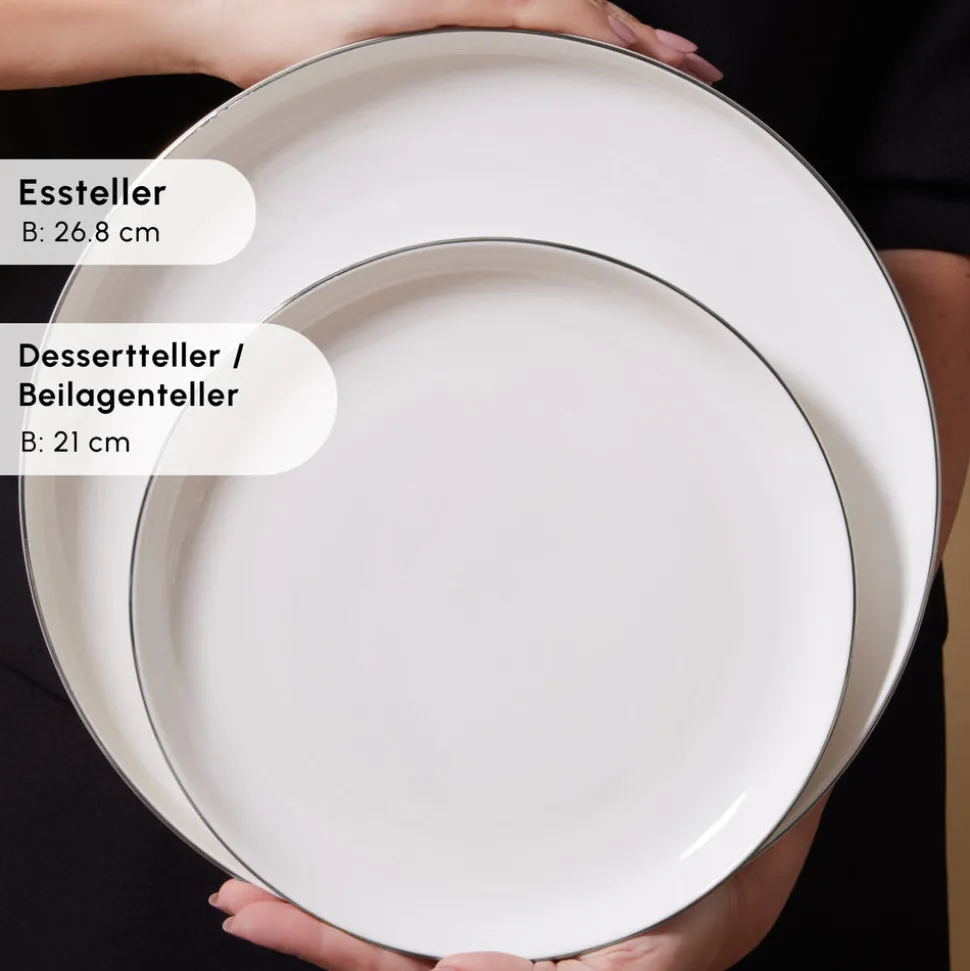 Karaca Streamline Favaro 53-Teiliges 12-Personen Geschirrset Platin