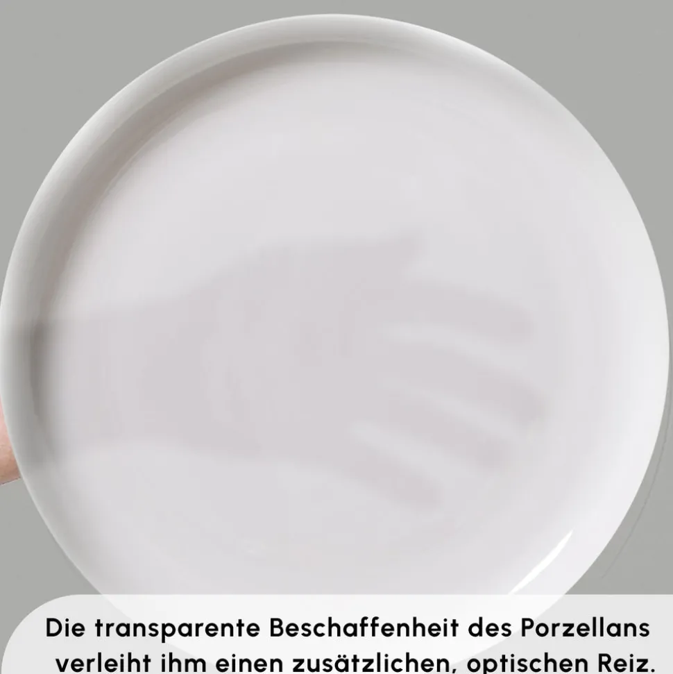 Karaca Streamline Favaro 53-Teiliges 12-Personen Geschirrset Weiß