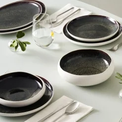 Karaca Streamline Galactic Reactive Geschirrset 59 Teilig für 12 Personen