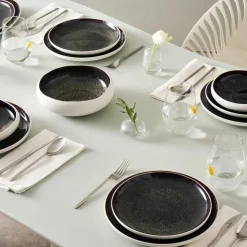 Karaca Streamline Galactic Reactive Geschirrset 59 Teilig für 12 Personen