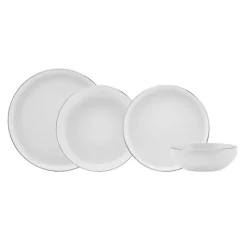 Karaca Streamline New Saturn V2 Platin Geschirrset für 6 Personen, 24-teilig