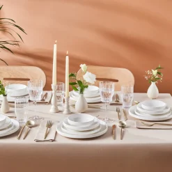 Karaca Streamline New Saturn Weiß 24-teiliges Tafelservice, 6 Personen