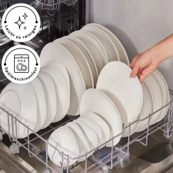 Karaca Streamline Rubicon 24-teiliges Tafelset für 6 Personen, Weiß