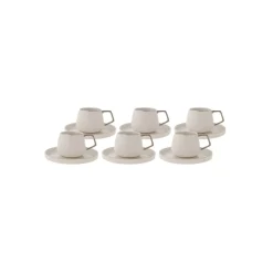 Karaca Streamline Saturn Platinum 6 Personen Kaffeetasse Set