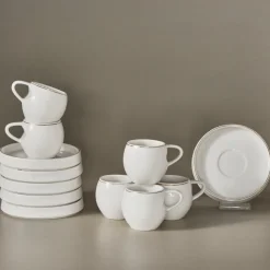 Karaca Streamline Sunset 6-teiliges Kaffeetassen-Set für 6 Personen, 100 ml