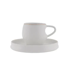 Karaca Streamline Sunset 6-teiliges Kaffeetassen-Set für 6 Personen, 100 ml