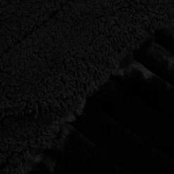 Karaca Stripe Sherpa Schwarze Decke 150x200