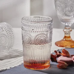 Karaca Sunflower Getränke Glas, Orange