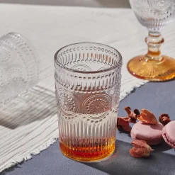 Karaca Sunflower Getränke Glas, Orange