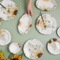 Karaca Sunflower 26-teiliges Frühstücksset und Servierschalen für 6 Personen