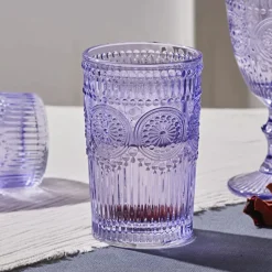 Karaca Sunflower Trinkglas, Lila