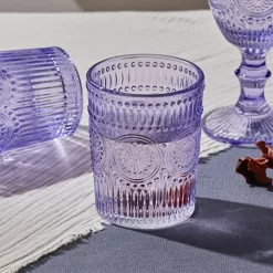 Karaca Sunflower Wasserglas Lila