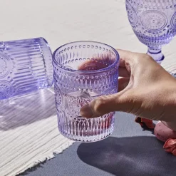 Karaca Sunflower Wasserglas Lila