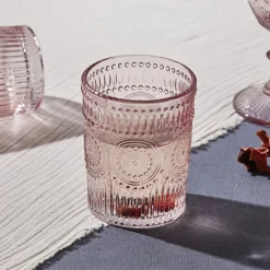 Karaca Sunflower Wasserglas Rosa