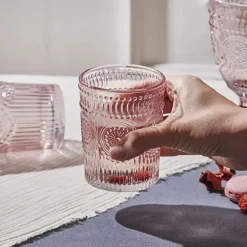 Karaca Sunflower Wasserglas Rosa