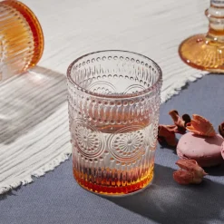 Karaca Sunflower Wasserglas, Orange