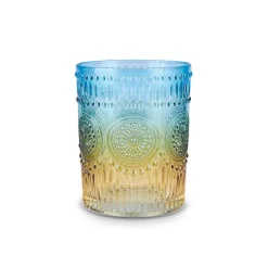 Karaca Sunflower Wasserglas 250 ml, Blau Gelb