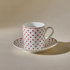 Karaca Sweet Love für 2 Personen Kaffeetasse, 90 ml