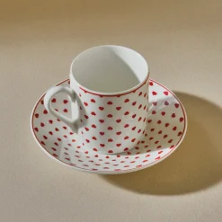 Karaca Sweet Love für 2 Personen Kaffeetasse, 90 ml