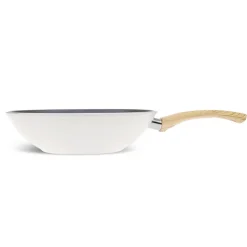 Karaca Swiss Crystal 28 Cm Induktion Wok-Pfanne, Creme