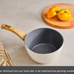 Karaca Swiss Crystal 18 Cm Induktions Milchkännchen, Creme