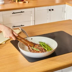 Karaca Swiss Crystal Almond Cream Pfanne mit Edelstahlgriff 32 cm