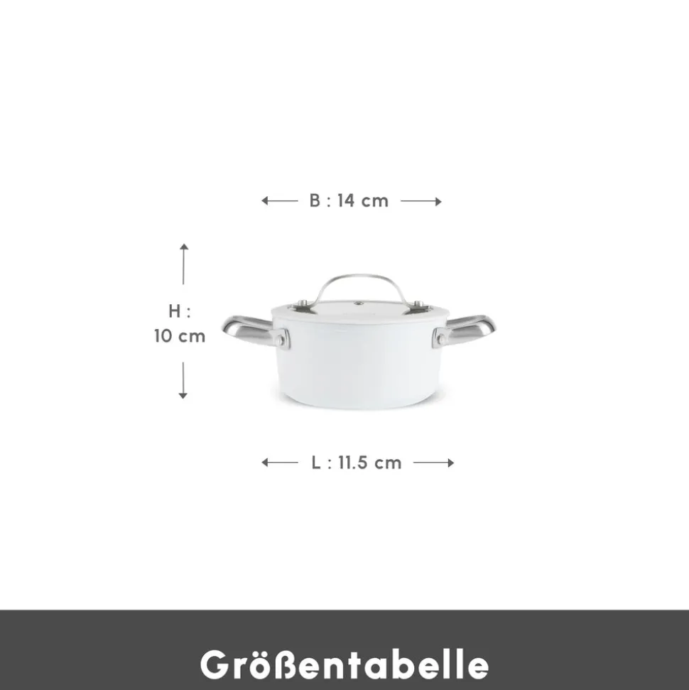 Karaca Swiss Crystal Almond Cream Wokpfanne mit Griff 28 cm