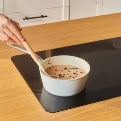 Karaca Swiss Crystal Almond Cream Stielkasserolle mit Edelstahlgriff 18 cm