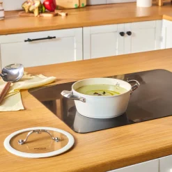 Karaca Swiss Crystal Almond Cream Kasserolle mit Edelstahlgriff 18 cm