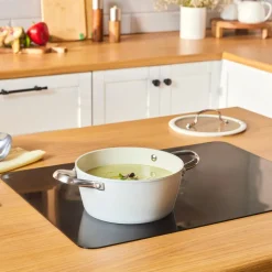 Karaca Swiss Crystal Almond Cream Stielkasserolle 20 cm