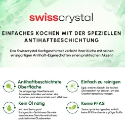 Karaca Swiss Crystal Almond Cream, Pfannen Set, Induktion