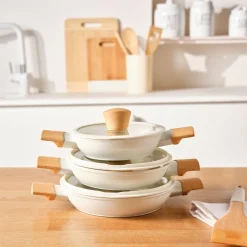 Karaca Swiss Crystal Almond, 6 teiliges Schmortopf Set, Induktion