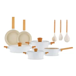 Karaca Swiss Crystal Almond Cream 12-teiliges Kochgeschirr-Set