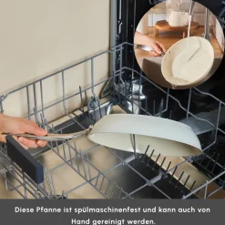 Karaca Swiss Crystal Almond Cream Stielgrill 28 cm