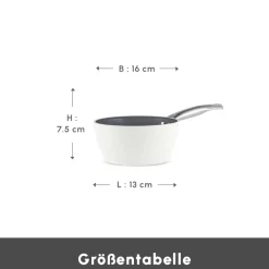 Karaca Swiss Crystal Almond Cream Saucenpfanne 16 Cm