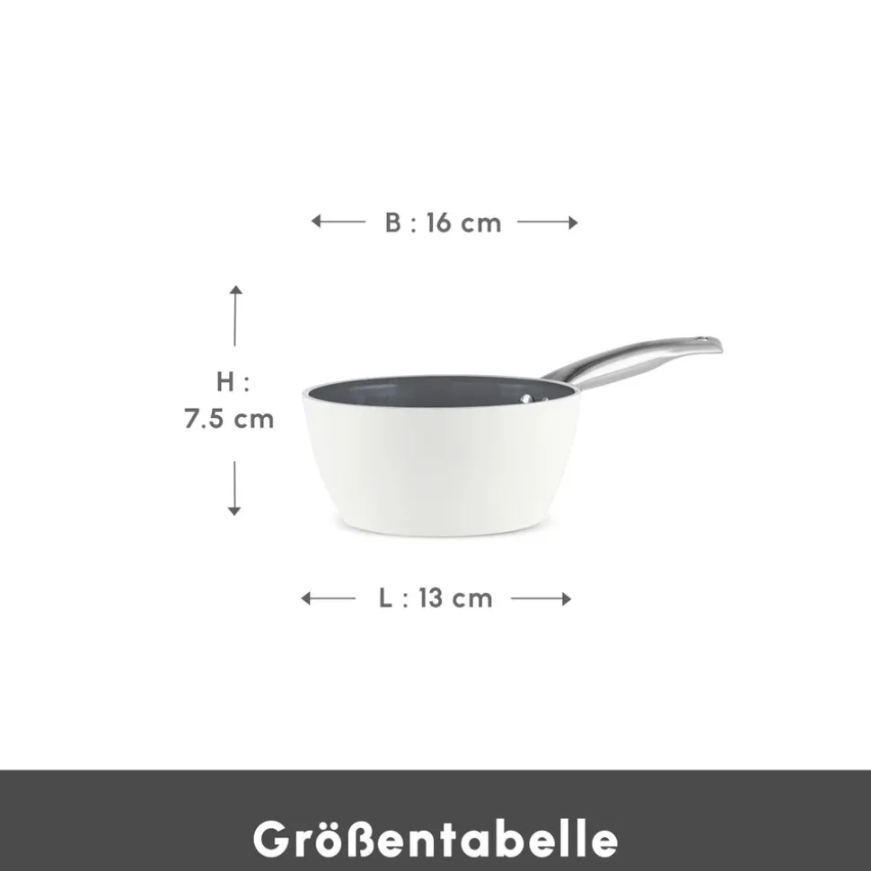 Karaca Swiss Crystal Almond Cream Saucenpfanne 16 Cm