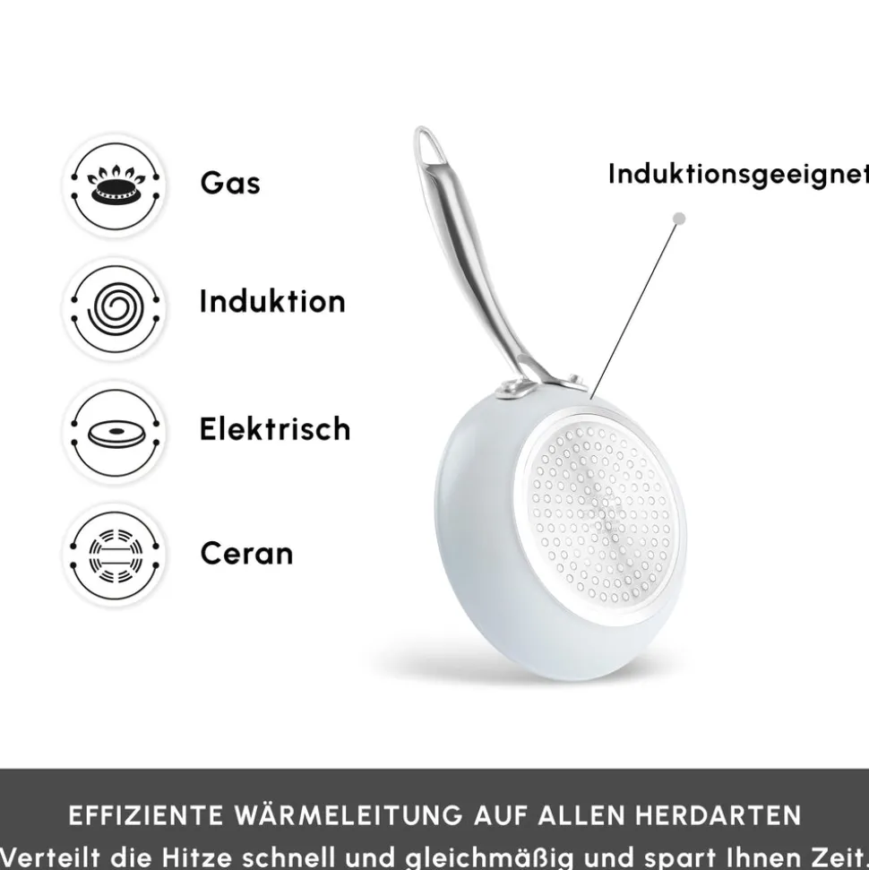 Karaca Swiss Crystal Almond Cream Pfanne 26 Cm