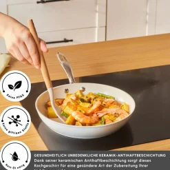 Karaca Swiss Crystal Almond Cream Pfanne 26 Cm