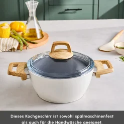 Karaca Swiss Crystal Induktions Kochtopf Creamy, 20 cm