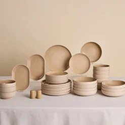 Karaca Terra 36-Teiliges 8-Personen Geschirrset Creme