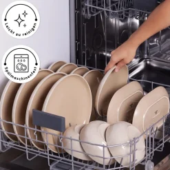 Karaca Terra 36-Teiliges 8-Personen Geschirrset Creme